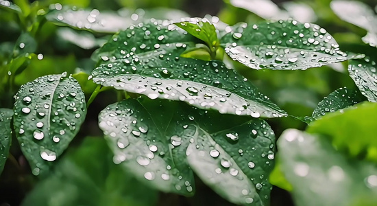 4k春日植物树叶绿植意境空镜头视频