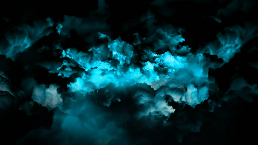 天空乌云穿梭闪电动态视频素材视频