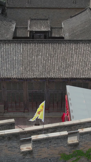 5A景点山西晋城古建筑皇城相府内城院落细节视频风景名胜56秒视频