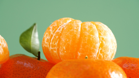 4K砂糖橘橘子新鲜水果蜜桔视频