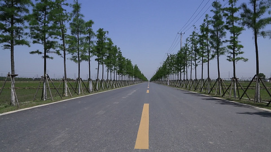 郊区农村道路视频