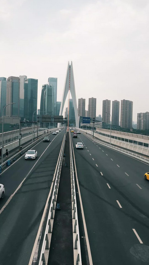 千厮门大桥延时摄影城市宣传片11秒视频