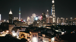 上海豫园城隍庙陆家嘴城市夜景18秒视频