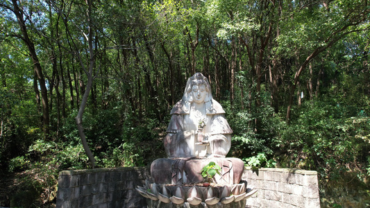 水乡柯岩风景区手印山航拍4K风景视频视频