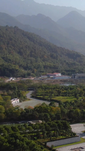 航拍九华山旅游风景区大愿文化园视频旅游景点60秒视频