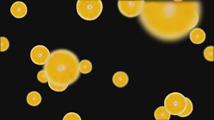 柠檬下落视频元素素材15秒视频