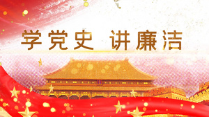 简洁大气党课学习教育培训ＡＥ模板22秒视频