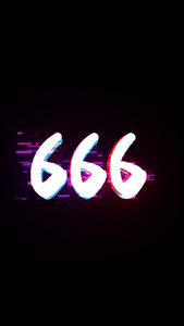 抖音热门文字666视频模板视频