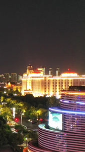 南昌城市广场夜景天际线视频
