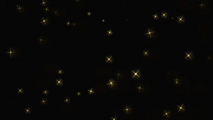闪耀小星星动态粒子素材8秒视频