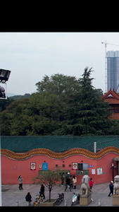 长沙开福寺风光旅游景点视频