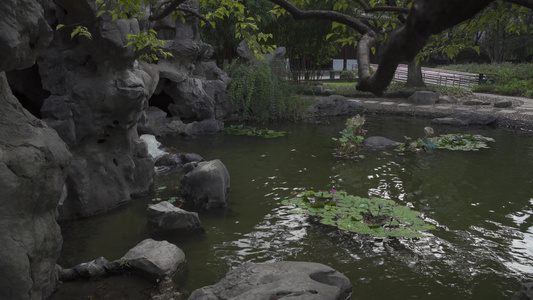 杭州萧山江寺公园4K视频视频