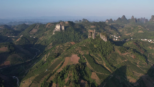 广西桂林山水航拍视频