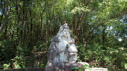 水乡柯岩风景区手印山航拍4K风景视频视频