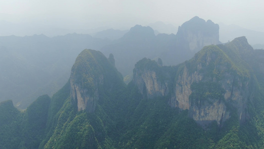 湖南张家界武陵源景区航拍视频