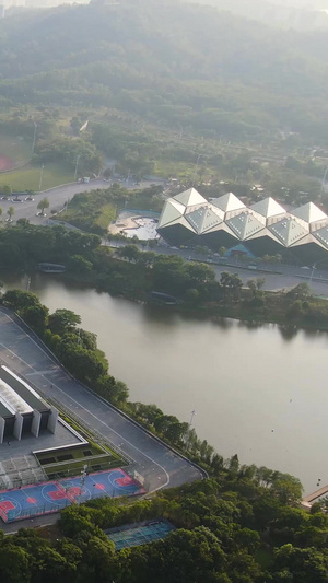 深圳大运中心体育场航拍奥运会114秒视频