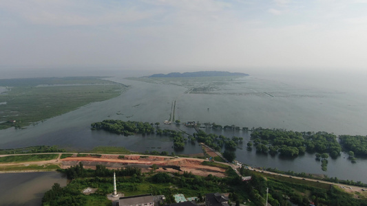 鱼米之乡农业种植基地航拍视频视频