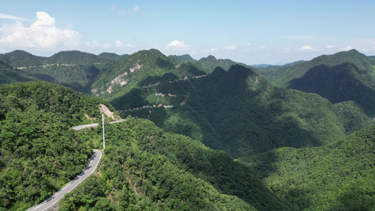 祖国巍峨大山丛山峻岭航拍视频