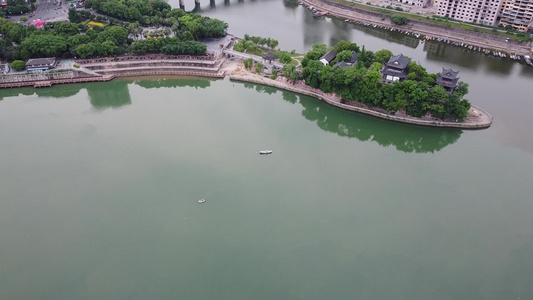 湖南省衡阳市石鼓书院航拍4视频