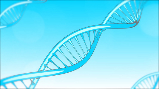 卡通DNA链条生物视频素材视频