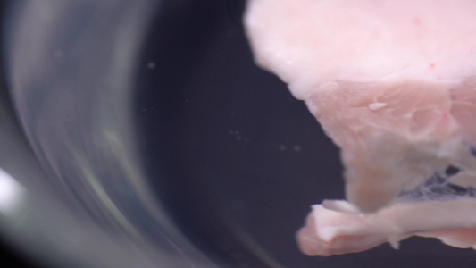 酸性液体腐蚀肉类实验 视频