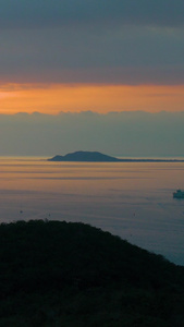 海南三亚鹿回头景区日落延时海南岛视频