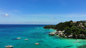 菲律宾长滩岛海岸航拍37秒视频