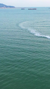 航拍三亚海边摩托艇游玩项目视频