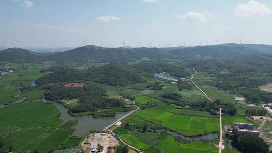 绿油油农业种植航拍视频