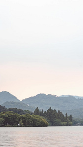 延时杭州西湖风景区雷峰塔傍晚实拍4A景点视频