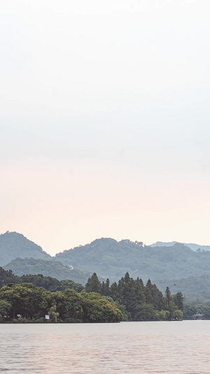 延时杭州西湖风景区雷峰塔傍晚实拍4A景点15秒视频