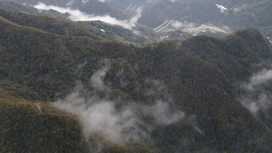 美丽的四川光雾山景色视频