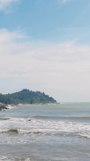 海南万宁神州半岛海湾美景自然风光28秒视频