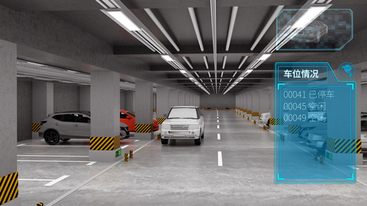 智能化3D停车场场景视频