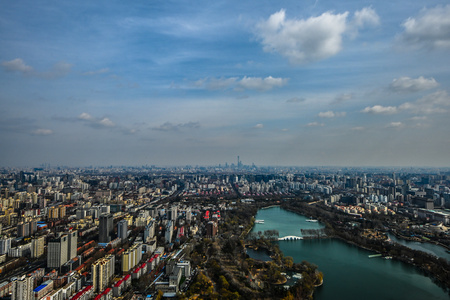 北京城市CBD建筑群8K延时[慢动作]视频