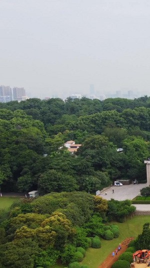 航拍雨花台烈士陵园雨花台风景区17秒视频