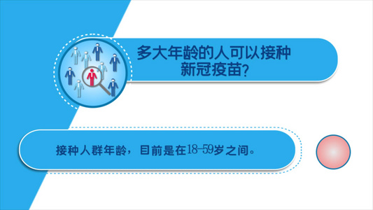 新冠疫苗接种注意事项宣传展示AE模板视频