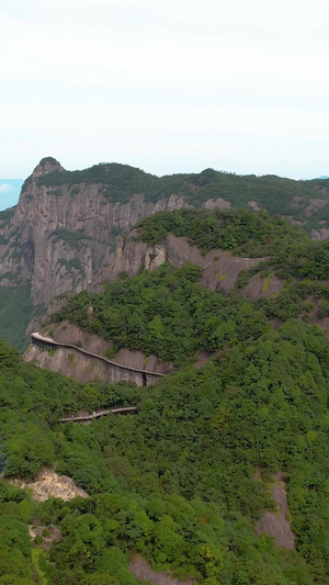 5A浙江神仙居景区南天台航拍视频旅游胜地49秒视频