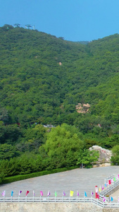 中国天津蓟县盘山风景区风光传统的视频