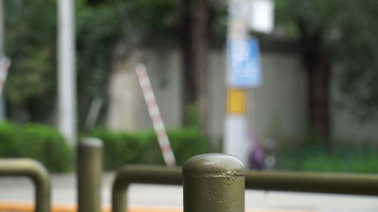 电线杆道路城市建设视频