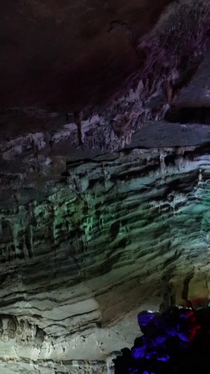 广东清远连州地下河溶洞洞内实拍内部实拍54秒视频