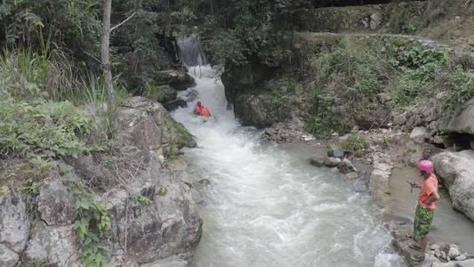 福建永定山间溪流视频