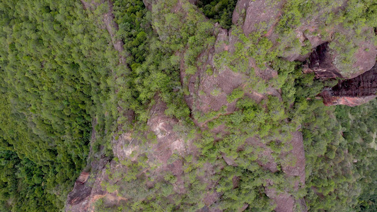 世界自然遗产高山丹霞地貌云南老君山自然景观视频