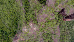世界自然遗产高山丹霞地貌云南老君山自然景观52秒视频