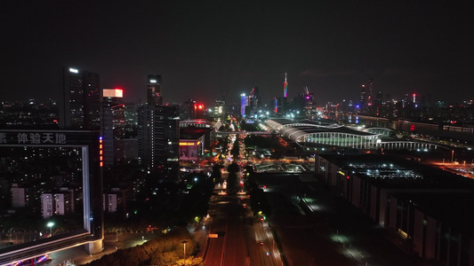 4k广州夜景视频