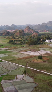 航拍永州十里画廊风景区喀斯特地貌视频