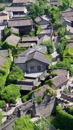 北京古北水镇航拍视频度假区31秒视频