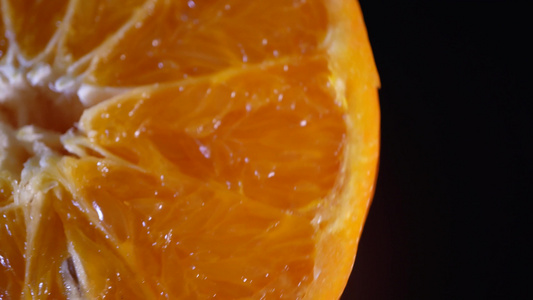 切开的橘子果肉视频