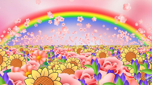 卡通花背景视频模板 卡通花背景ae视频下载 摄图网 卡通花背景视频模板 卡通花背景ae视频下载 摄图网
