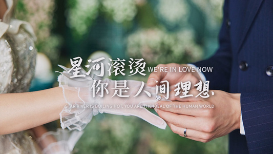 简约快闪婚礼图文宣传AE模板视频